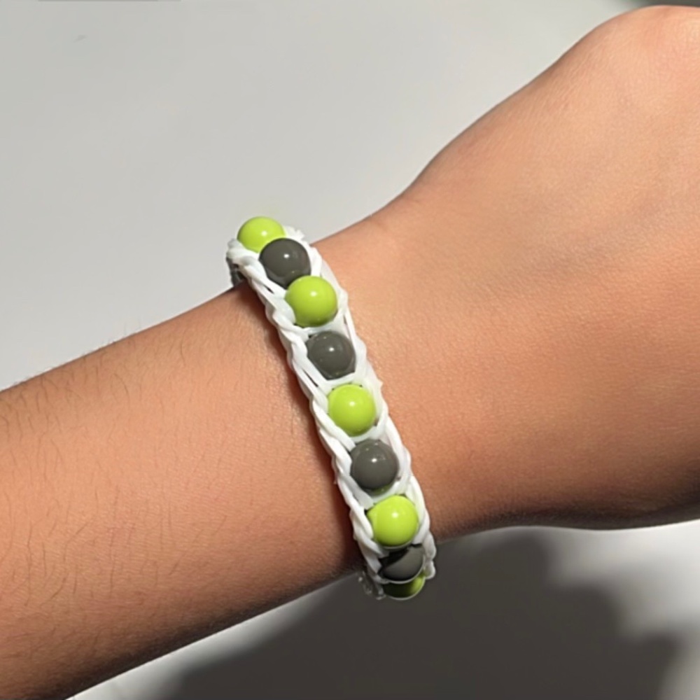Beaded and Loom bracelet